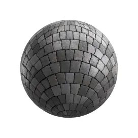Grey rock tiles pavement